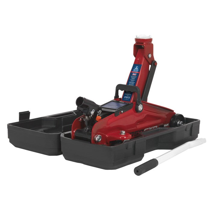 Trolley Jack 2 Tonne Short Chassis with Storage Case