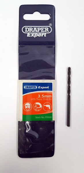 Hss Twist Drill Bit 3.5mm From Draper Expert