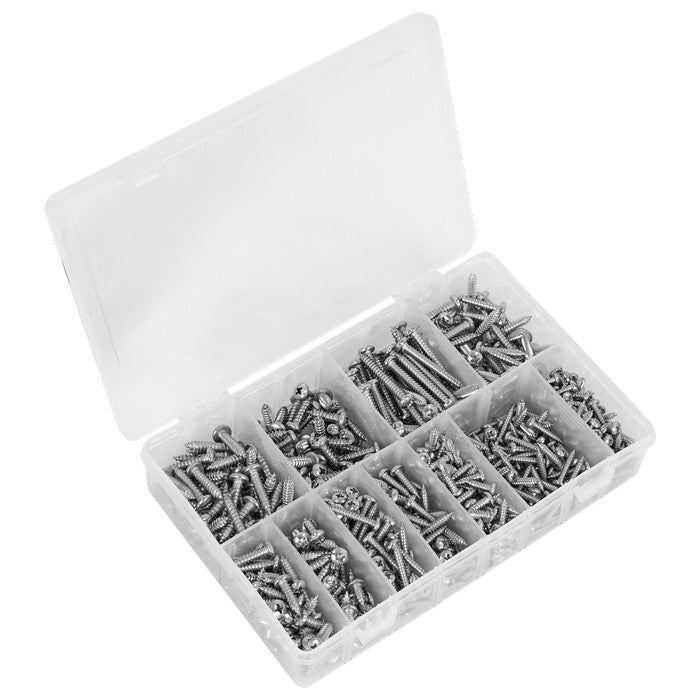Stainless Steel Self-Tapping Screw Assortment 700pc
