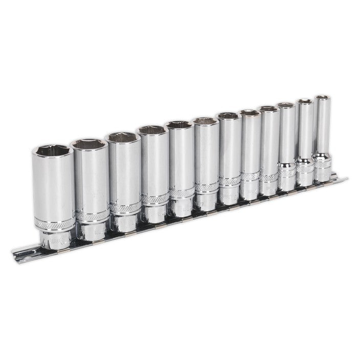 Premier Deep Lock-On™ Socket Set 3/8"Sq Drive 12pc