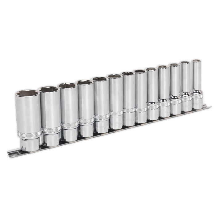 Premier Deep Lock-On™ Socket Set 1/2"Sq Drive 13pc