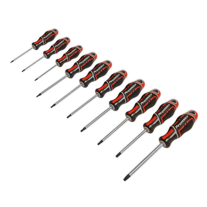 Screwdriver Set 10pc TRX-Star* GripMAX Red