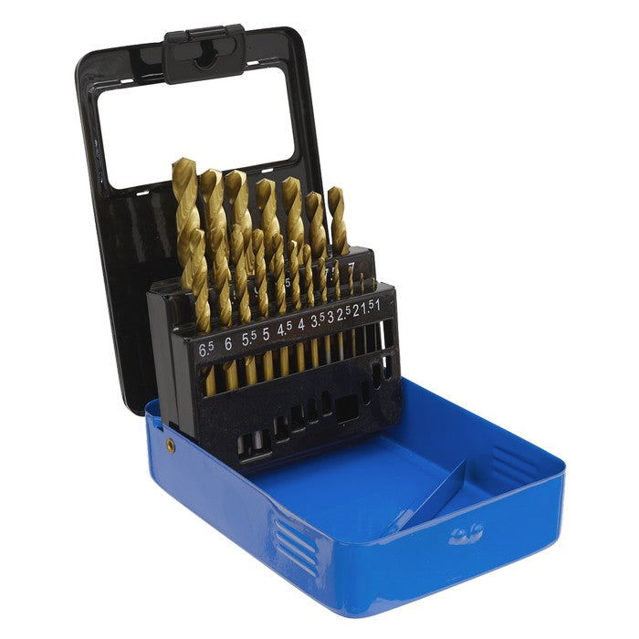 HSS Fully Ground Drill Bit Set 19pc DIN 338 Metric
