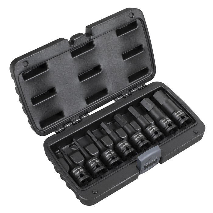 Impact Hex Socket Bit Set 8pc 1/2"Sq Drive
