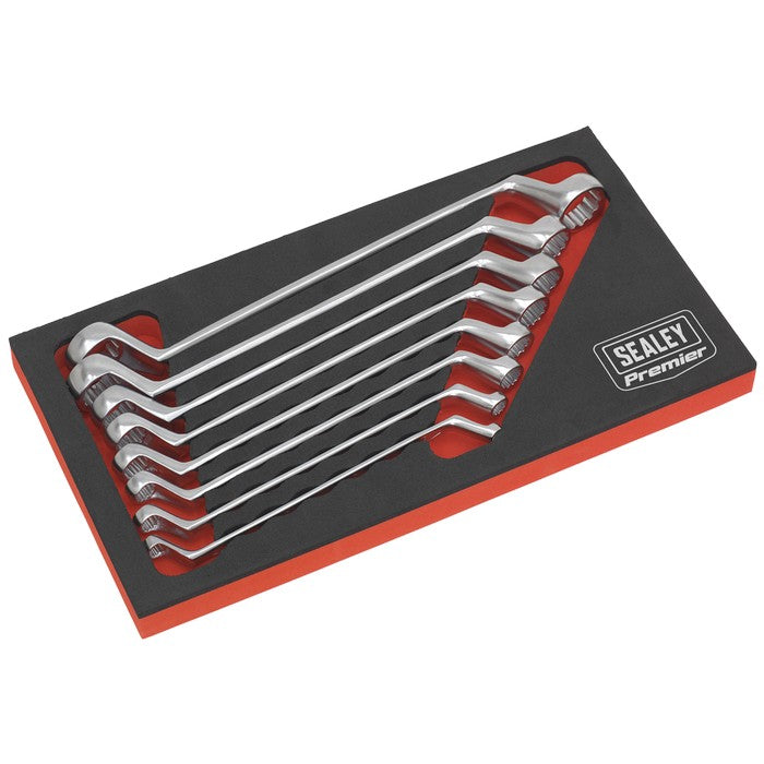 Offset Double End Ring Spanner Set 8pc Metric