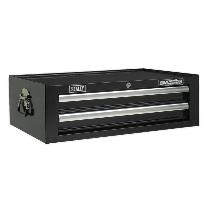 Superline PRO® Mid-Box Tool Chest 2 Drawer - Black