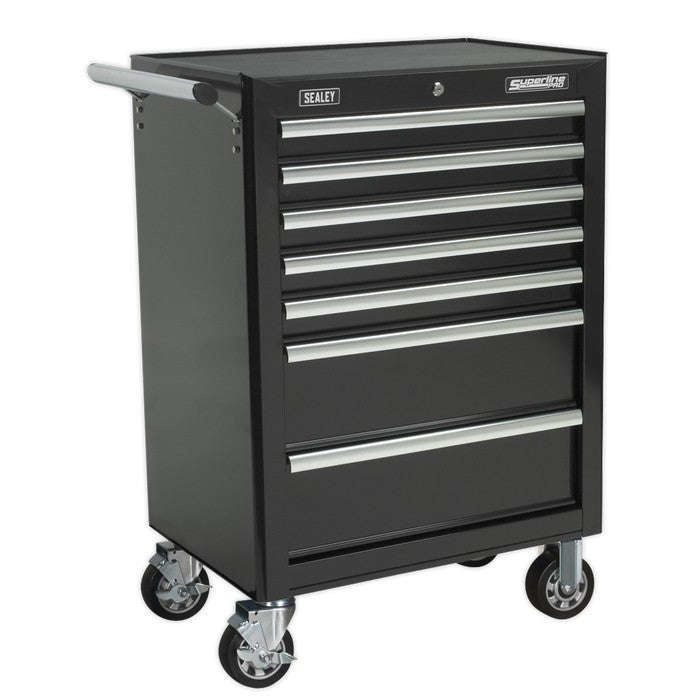 Superline PRO® Rollcab 7 Drawer - Black