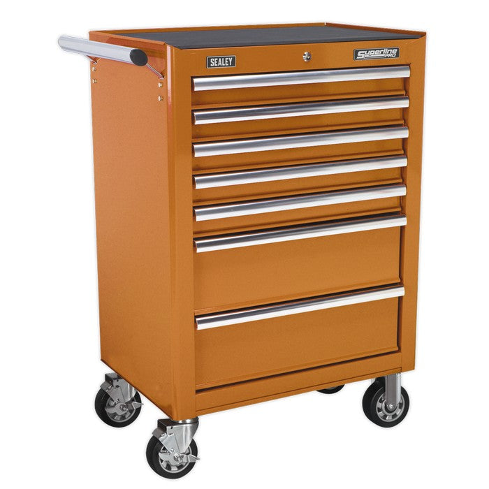 Sealey Superline PRO® Rollcab 7 Drawer - Orange