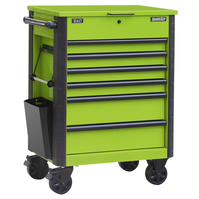 Tool Trolley 6 Drawer - Green