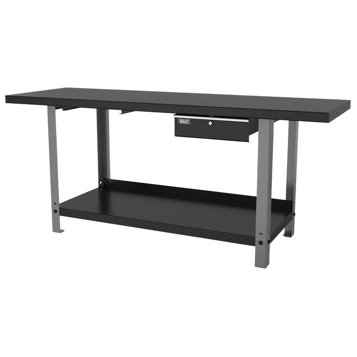 Workbench Steel 2m with 1 Drawer