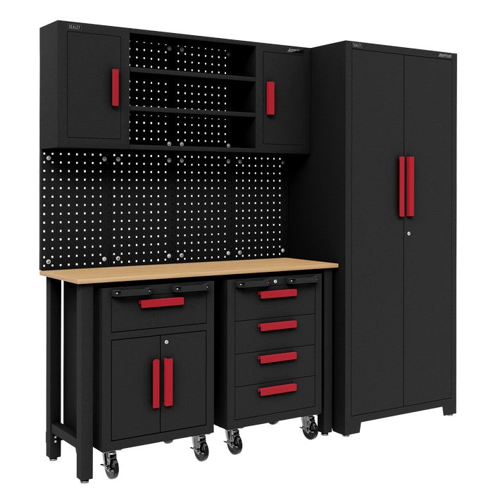 American PRO® Complete Garage Storage System with 2 Mobile Trolleys