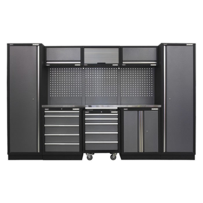 Superline PRO® Storage System with Stainless Worktop 3.24m