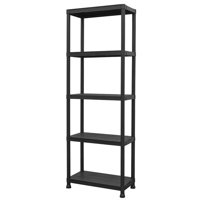 Plastic Racking Unit with 5 Shelves 25kg Capacity Per Level