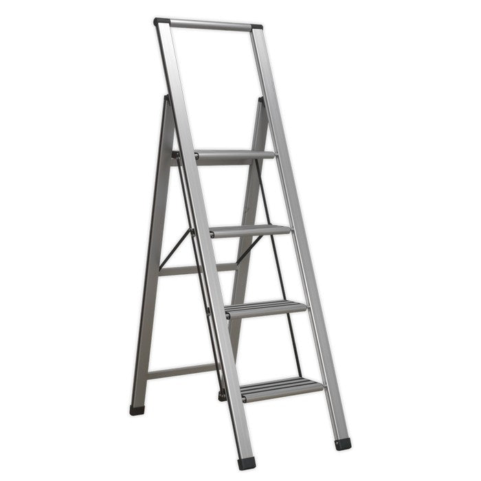 Aluminium Prof Folding Step Ladder 4-Step 150kg Capacity
