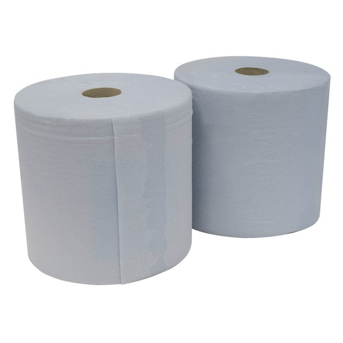 2-Ply Blue Wiper Roll 400m x 260mm - Pack of 2