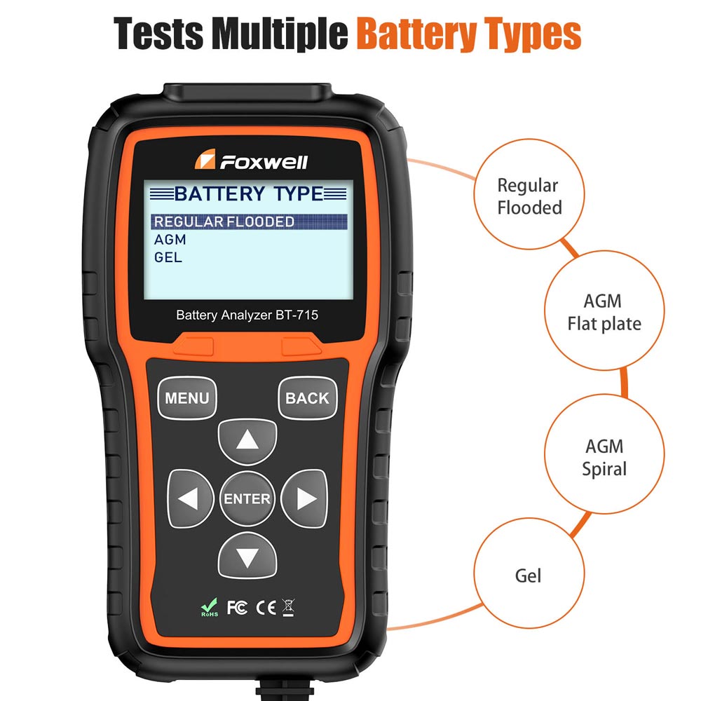 Foxwell 12v & 24v Battery and System Tester