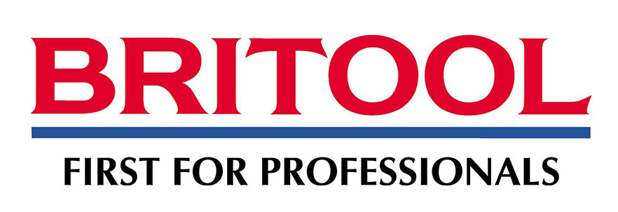 Britool Industrial logo with red and blue text on a white background