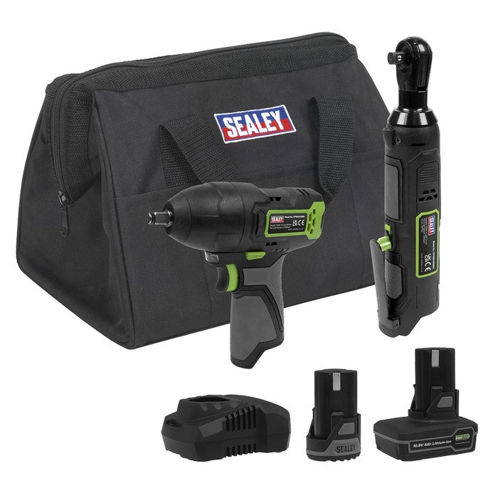 2 x SV10.8 Series Cordless Power Tool Kit 10.8V - 2 Batt