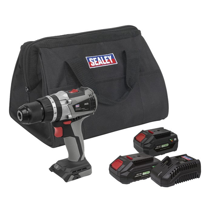 Premier SV20 Series 13mm Brushless Cordless Combi Drill Kit 20V - 2 Batteries