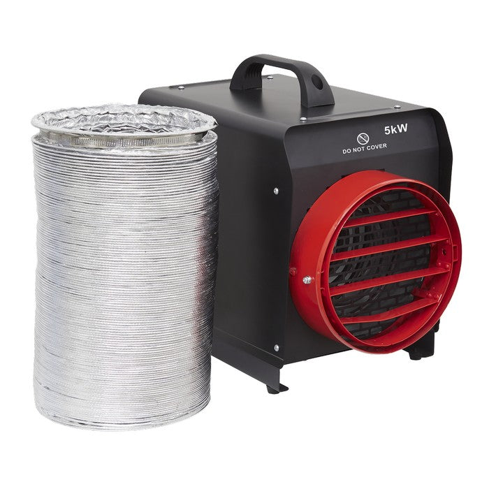 Industrial Fan Heater with Ducting 5kW