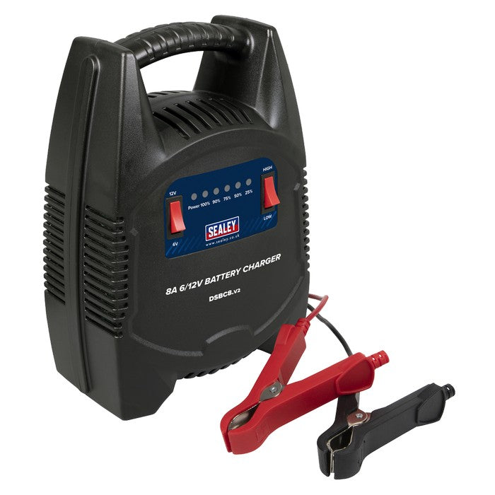 Battery Charger 8A 6/12V 230V