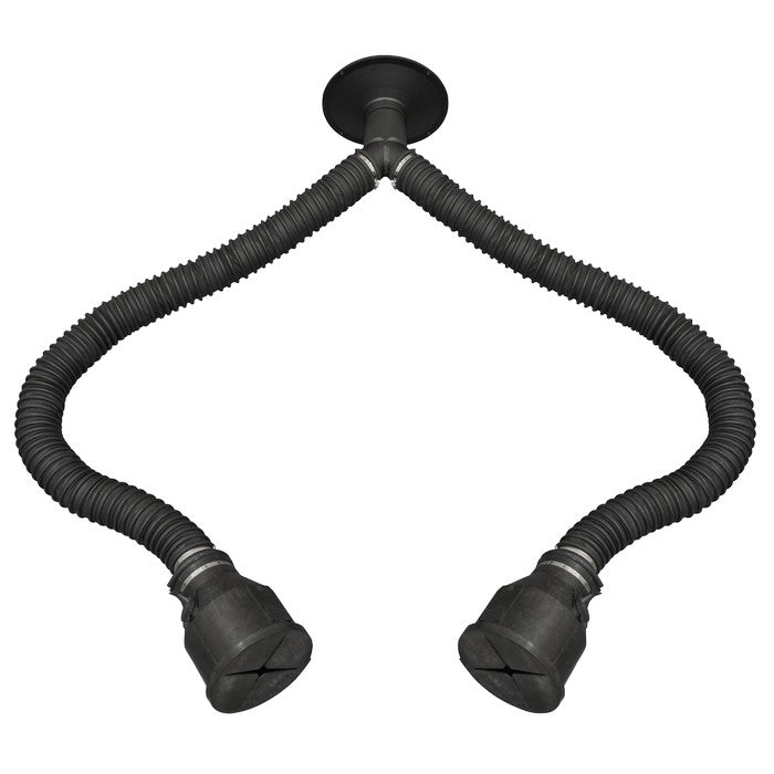 Twin Pipe 1.65m Exhaust Extractor Hose for EFS/93