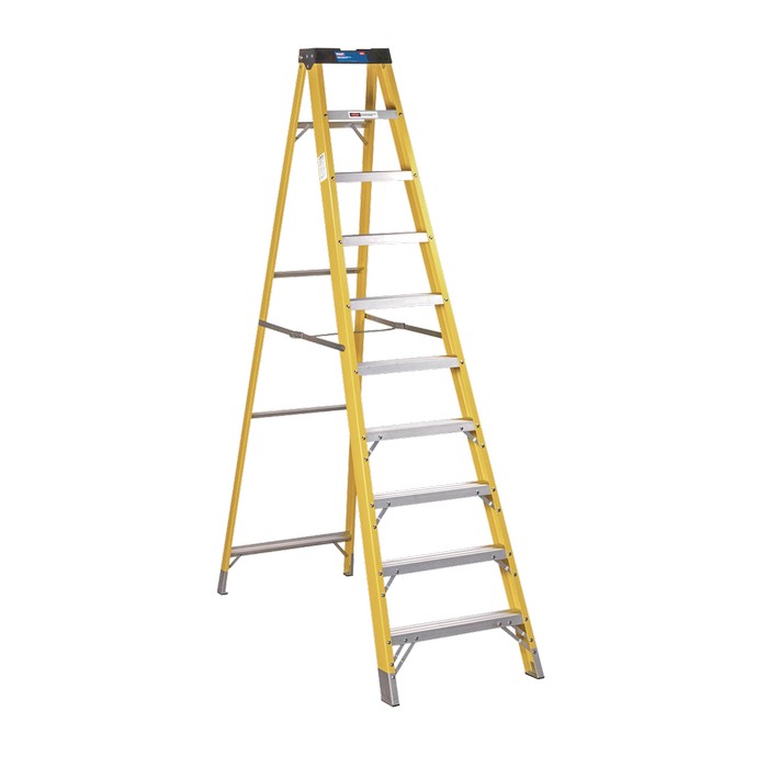 Sealey Fibreglass Step Ladder 9-Tread - EN 131