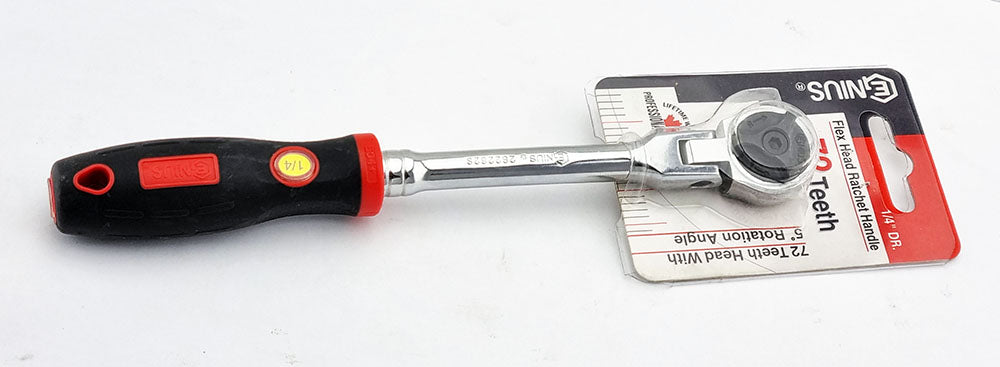 1/4" Drive Ratchet With Flex Head From Genius Tools