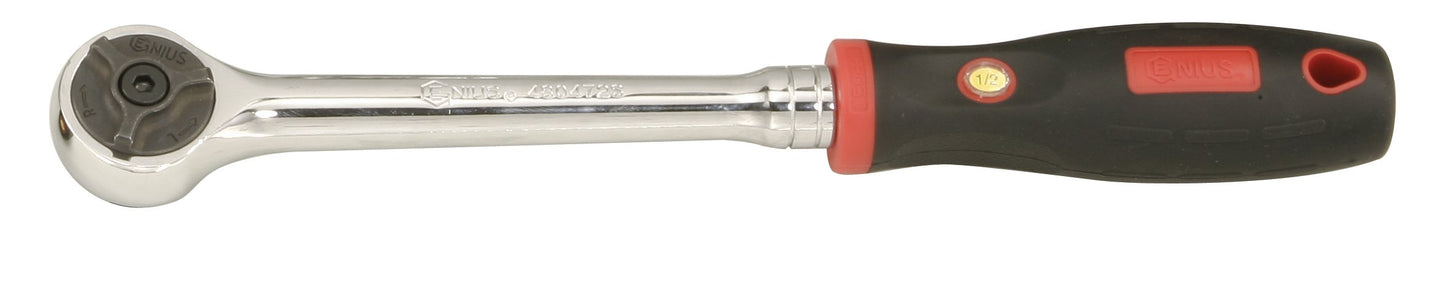 1/2" Sq Dr Ratchet With 72 Tooth Mechanism From Genius Tools 480472S *