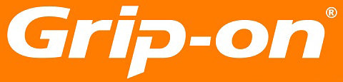 Grip-on logo on an orange background
