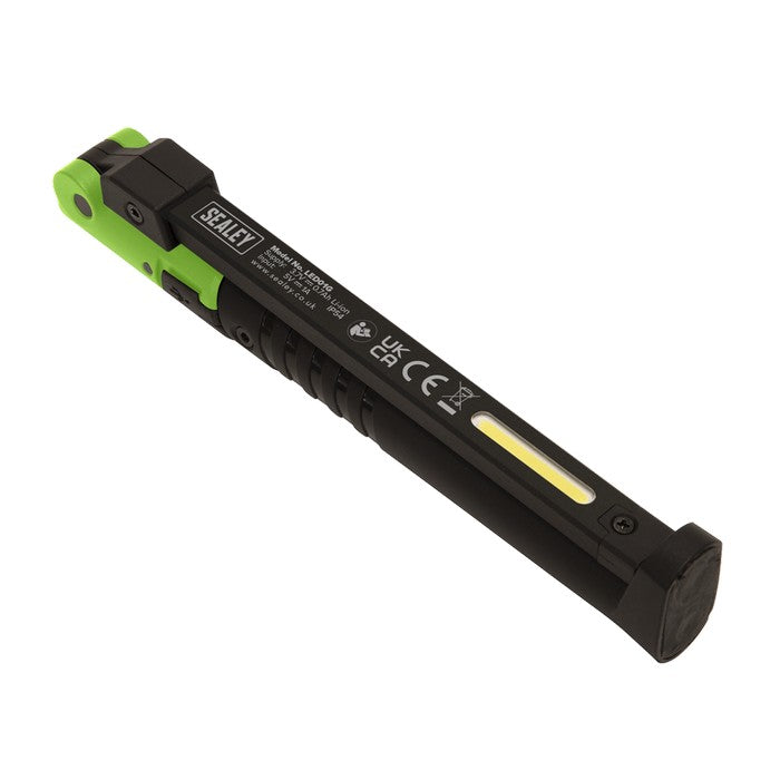 R/Charge Slim Folding Pocket Light 2 COB & 1 SMD LED - Green