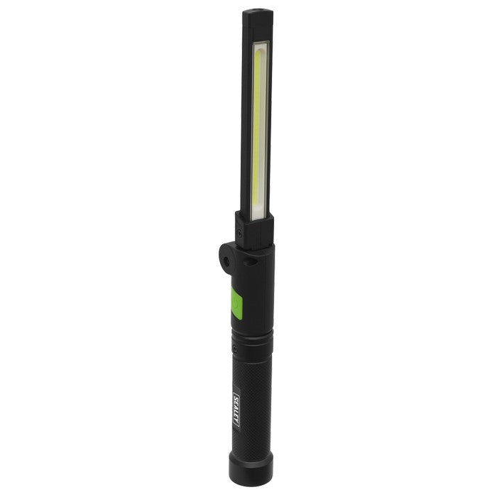 Rechargeable Aluminium Folding Pocket Lght 2 COB & 1 SMD LED