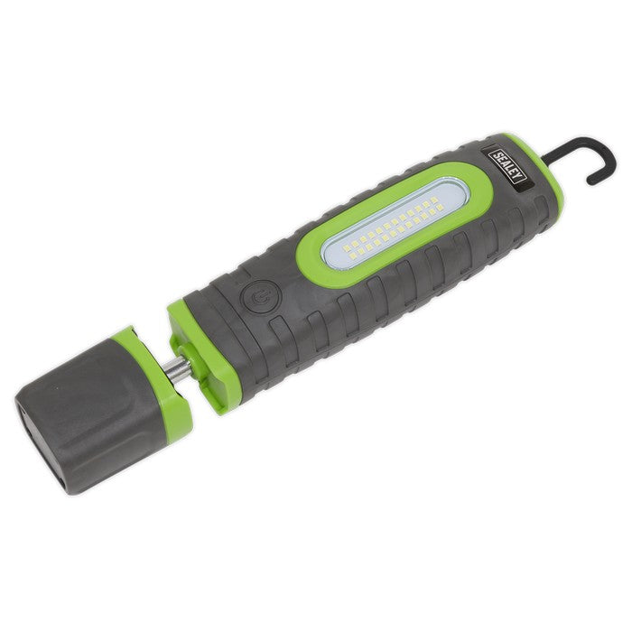 R/Charge 360° Insp Light 15W & 3W SMD LED Green 2 x Li-ion