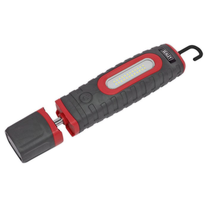 R/Charge 360° Insp Light 15W & 3W SMD LED Red 2 x Li-ion