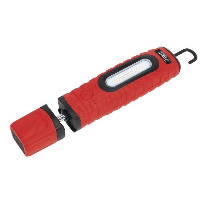 R/Charge 360° Insp Light 10W & 3W SMD LED Red 2 x Li-ion
