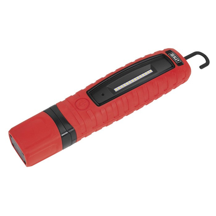 R/Charge 360° Insp Light 8W & 3W SMD LED Red Li-ion