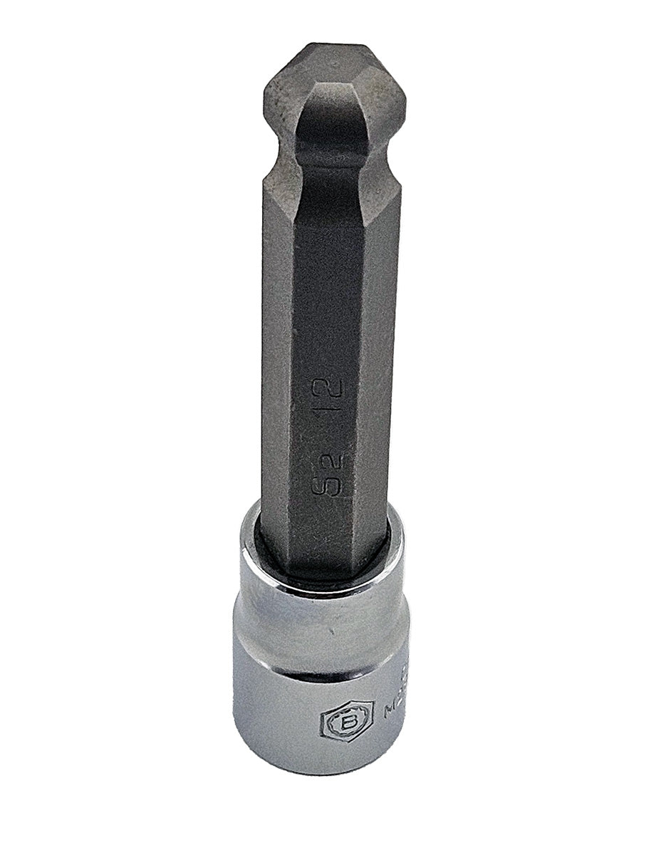 Britool Hallmark 3/8" Long Ball-End Bit Socket Range 4-12mm
