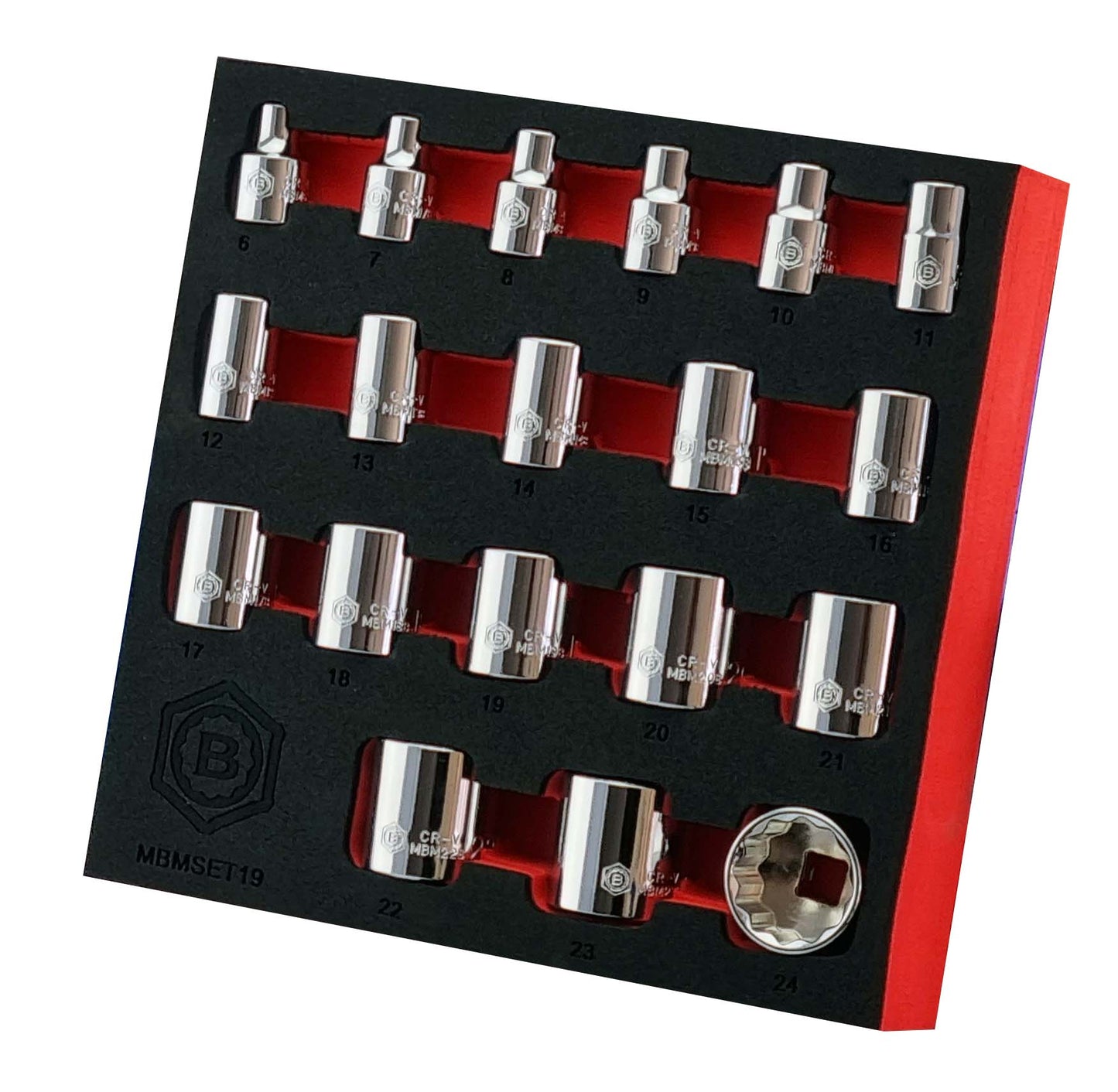 3/8" Socket Set 12 Point 6-24mm From Britool Hallmark