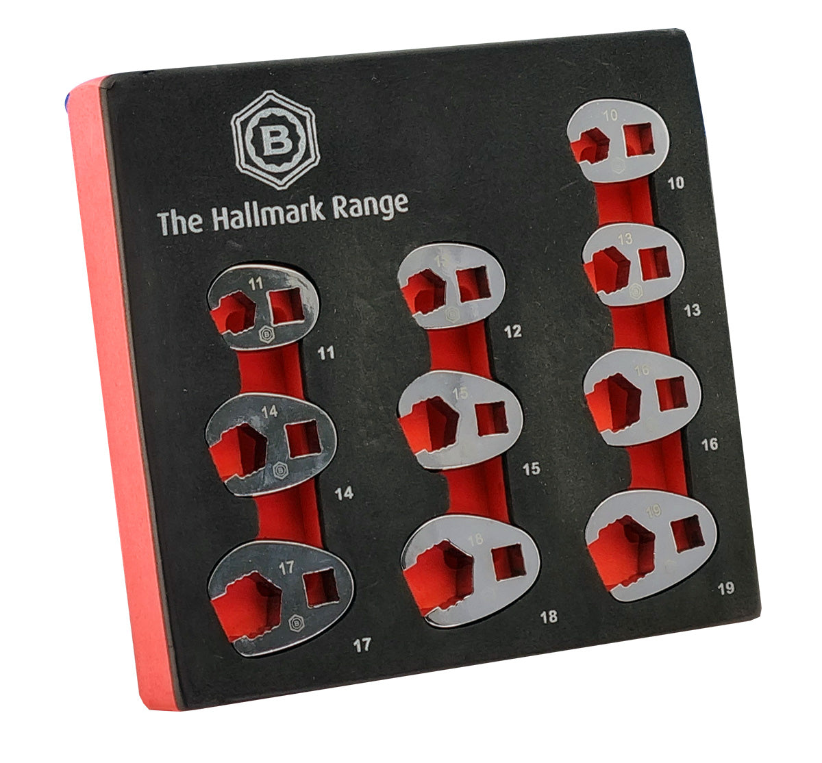 STANDARD & DEEP 12-POINT SOCKET SET + CROWS FOOT WRENCH SET - BRITOOL HALLAMRK