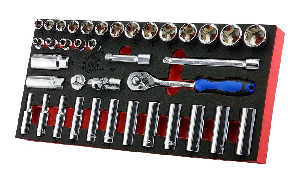 38pc 3/8" Drive Socket, Ratchet And Accessory Set From Britool Hallmark