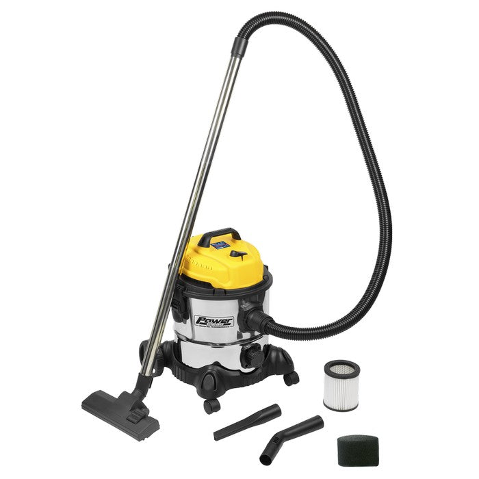 Vacuum Cleaner Ind Wet & Dry 20L 1200W/110V Stainless Drum