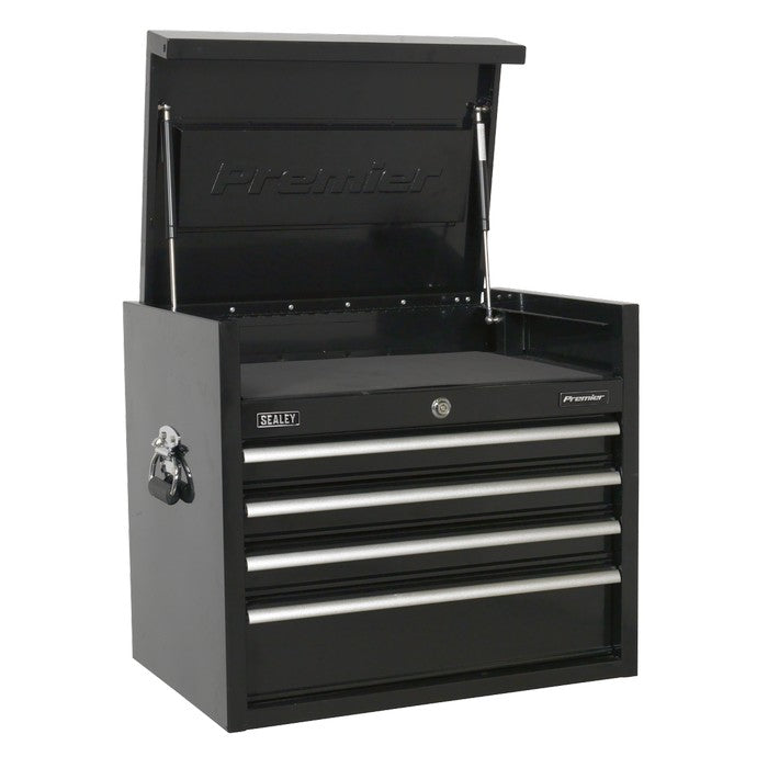 Premier™ Heavy-Duty Topchest 4 Drawer 660mm - Black