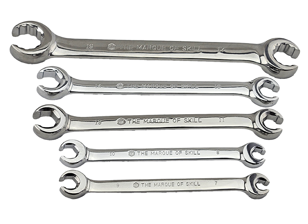 5 Piece Flare Nut Spanner Wrench Set From Britool Hallmark