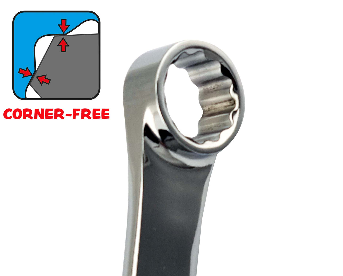 Britool Hallmark XL Ratchet Ring Spanner Set Sizes 8 To 19mm + FREE Work Light