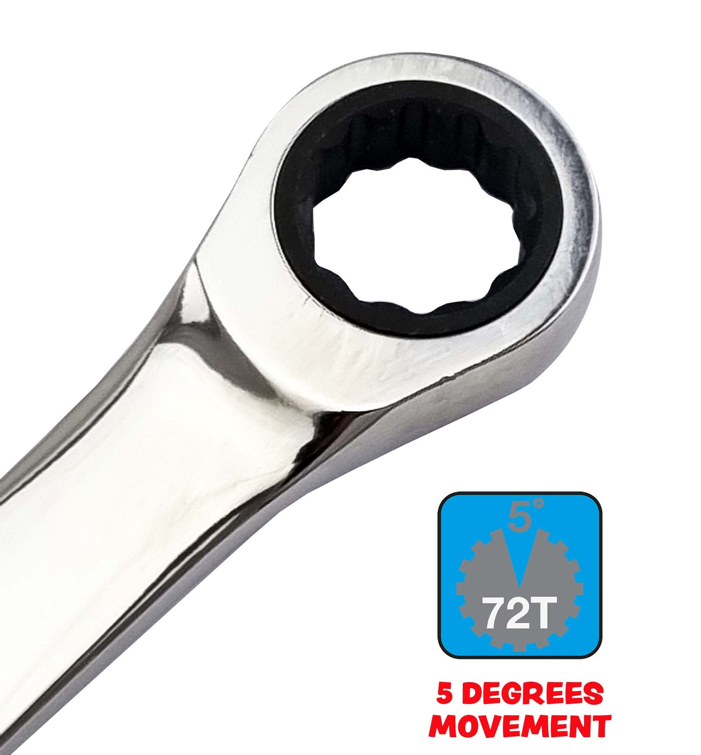 Britool Hallmark RRXL10 Extra Long Flat Ring Spanner With Ratchet Ring 10mm