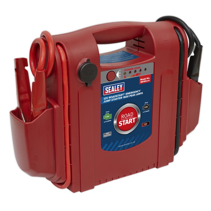 RoadStart Emergency Jump Starter 12V 1600 Peak Amps