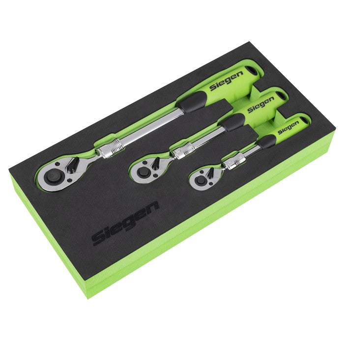 Ratchet Wrench Extendable 3pc Set