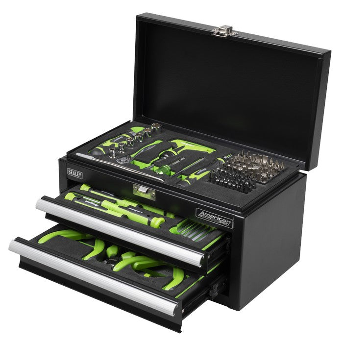 Mini Toolbox 2 Drawer with Tool Kit 111pc