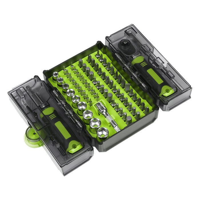 Socket & Bit Set 1/4"Sq Drive 78pc