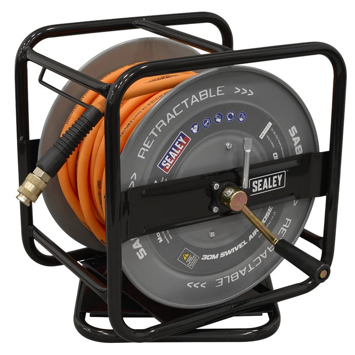 Swivel Air Hose Reel 30m 6mm ID